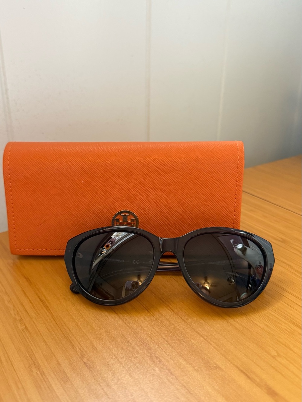 Tory Burch Cat Eye Blue Sunglasses with Case